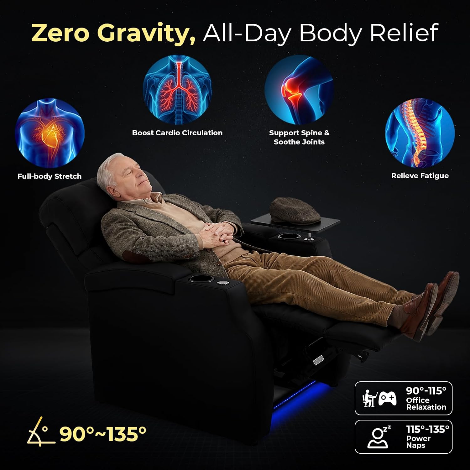 Home Cinema Chairs - เก้าอี้ปรับเอนสำหรับโฮมเธียเตอร์ หุ้มด้วยหนังเกรดพรีเมียม ปรับระดับพนักพิงศีรษะด้วยระบบไฟฟ้า เก้าอี้สำหรับพักผ่อนสไตล์โรงภาพยนตร์ แบบที่นั่งเดี่ยว สามารถปรับแต่งได้